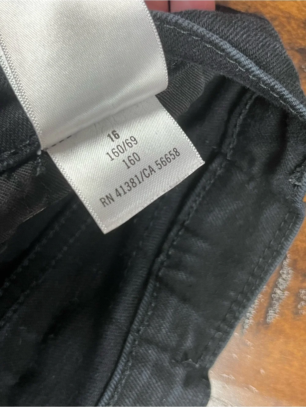 Polo Ralph Lauren THE SULLIVAN SLIM Denim Jeans Black Wash Youth Boys Size 16.